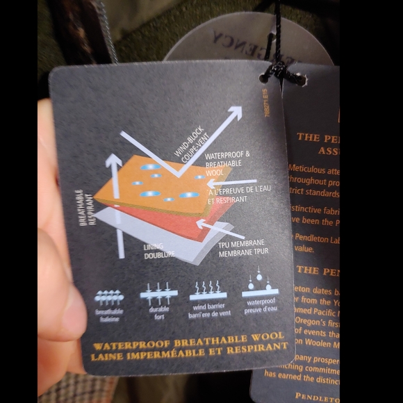 Pendleton Women's Missoula Field Coat Bronze Tweed - Picture 3 of 10